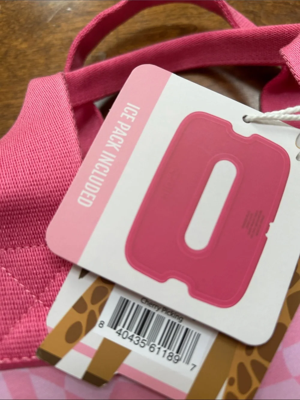 Ello Pink Cherry Kids Lunch Bag with Handles